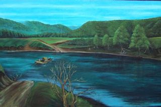 Scenes from the Kentucky River Mural