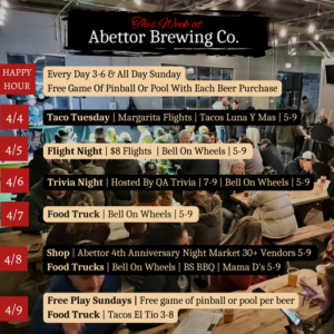 This Week at Abettor Brewing Company