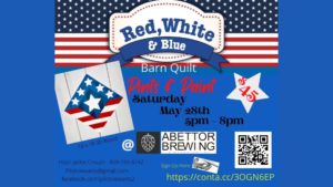 Pints & Paints: Red, White and Blue Barn Quilts Edition