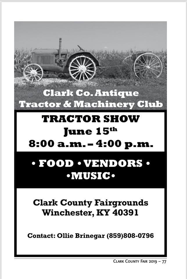 Clark County Antique Tractor & Machinery Show Visit Winchester Kentucky