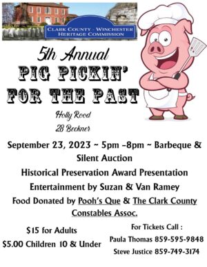 The 5th Annual Pig Pickin’ for the Past!
