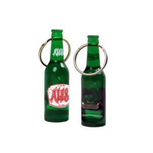 Plastic Ale-8-One Bottle Shaped Opener with Keychain